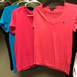 Ralph Lauren polo tees bundle.